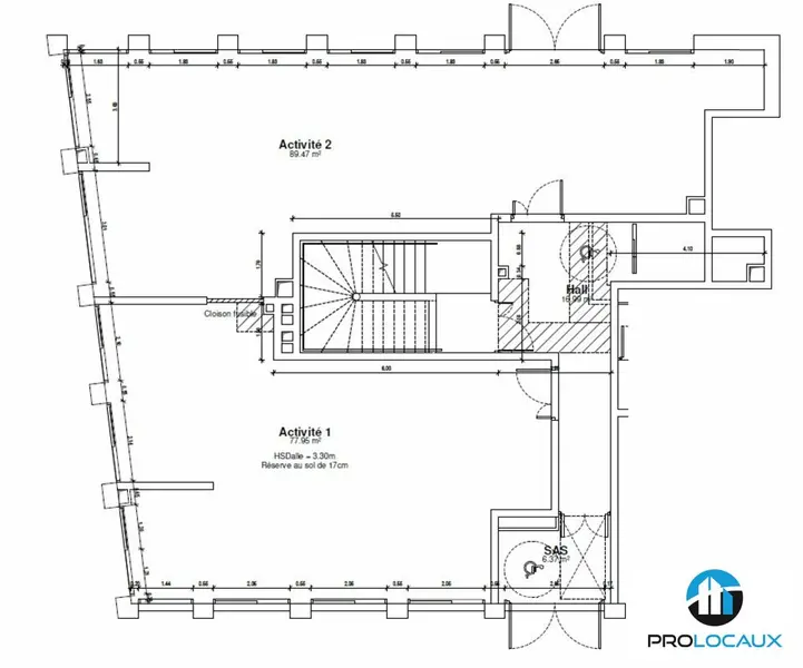 A vendre Locaux d'activité 77.95m² Champagnier