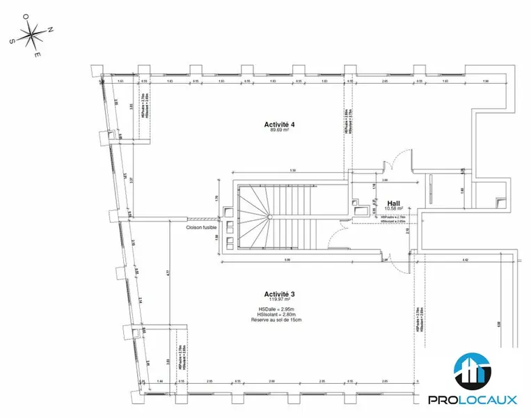 A vendre Bureaux 119.97m² Champagnier