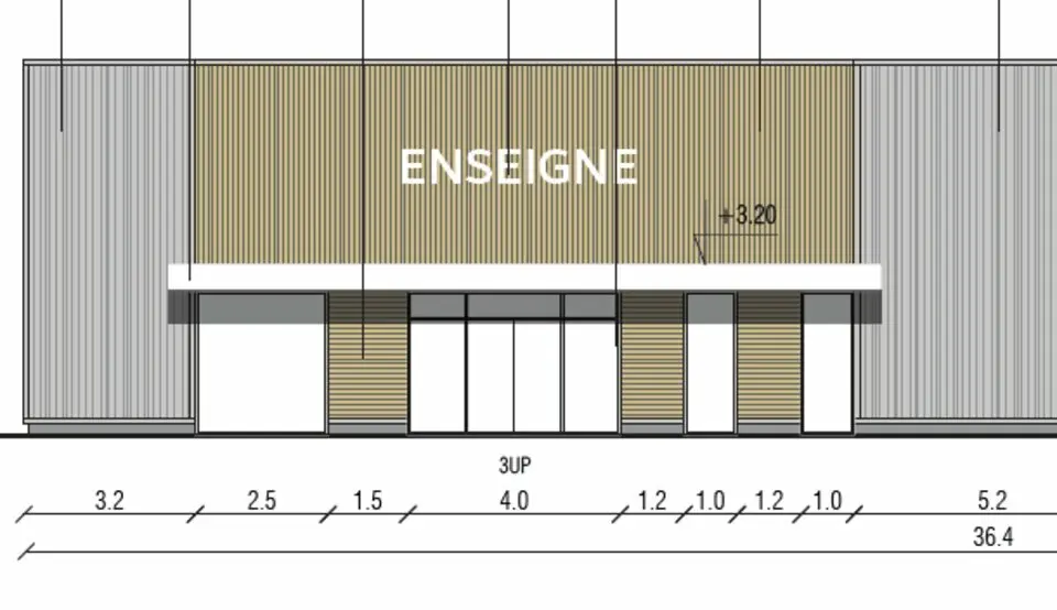 A louer Local commercial  316m² Fitz-James