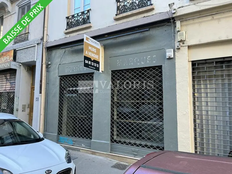 A vendre Local commercial  195m² Lyon 06