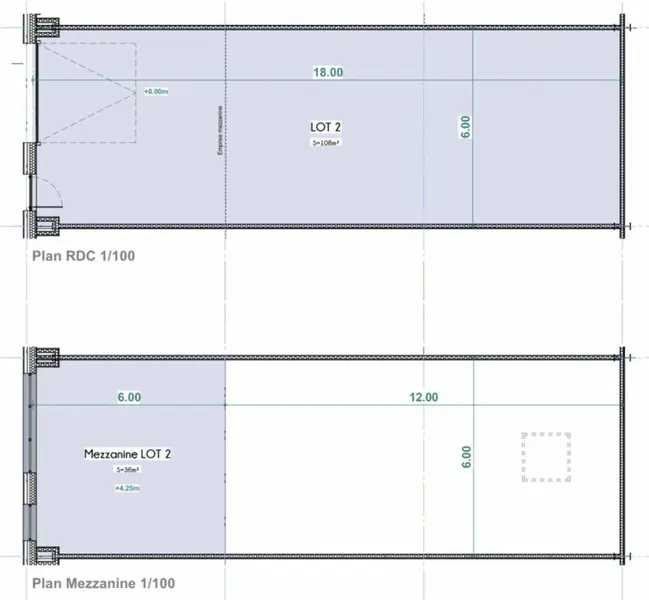 A vendre Locaux d'activité 144m² Le Grand-Lemps