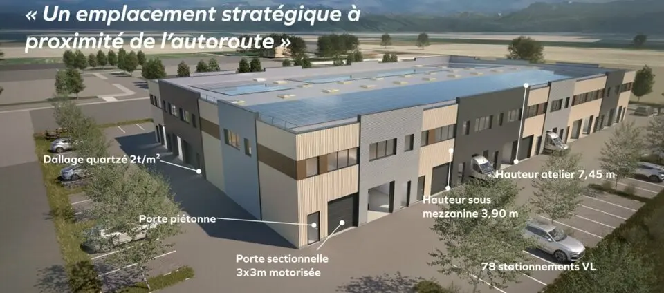 A vendre Locaux d'activité 3312m² Le Grand-Lemps