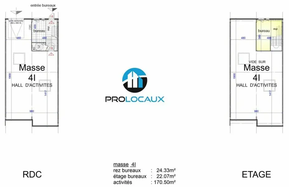 A vendre Locaux d'activité 216.9m² Bourgoin-Jallieu