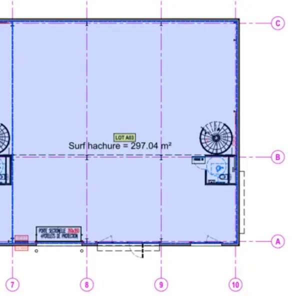 A louer Locaux d'activité 412m² Vaulx-en-Velin