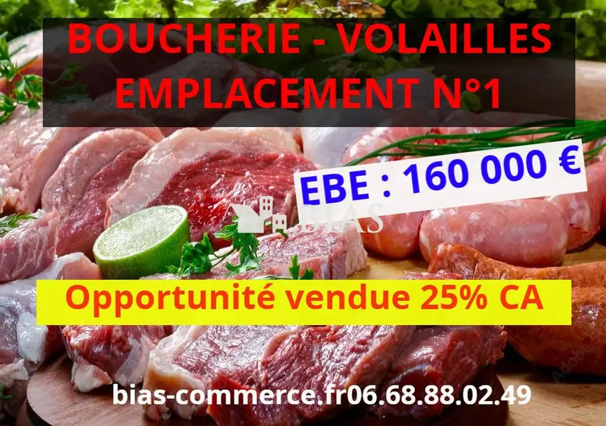 Fonds de commerce à vendre - Vente alimentaire - Rouen (76000) - 240 400 €